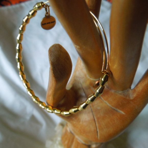 NWOT Alex & Ani Gold Beaded Bangle Bracelet - Picture 5 of 5